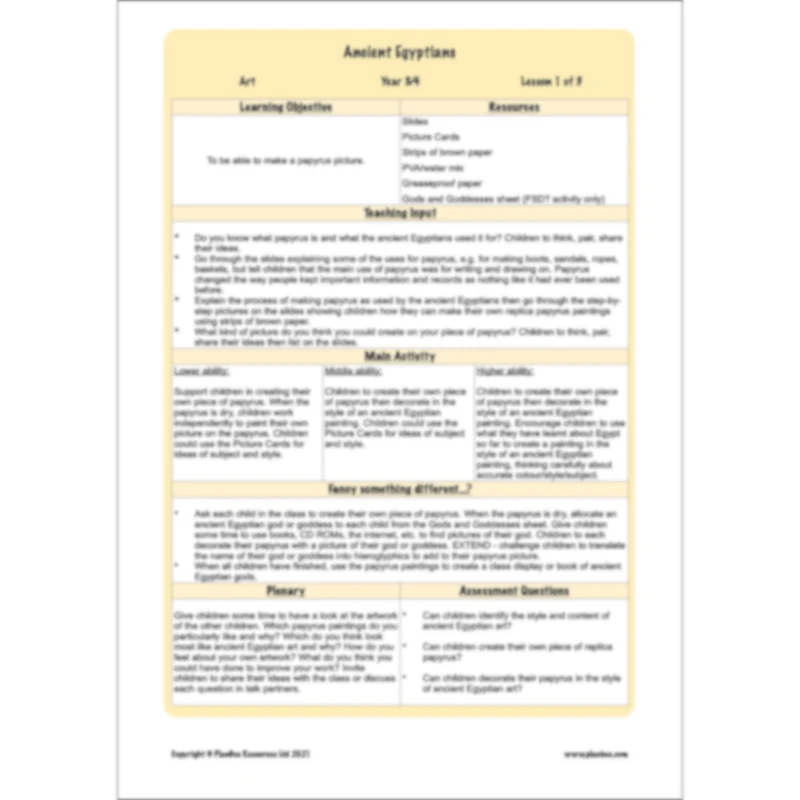 Ancient Egyptians Topic Enrichment Pack - Image 35