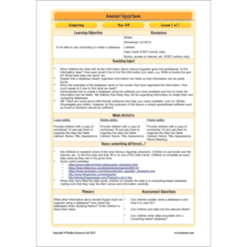 Ancient Egyptians Topic Enrichment Pack - Image 59
