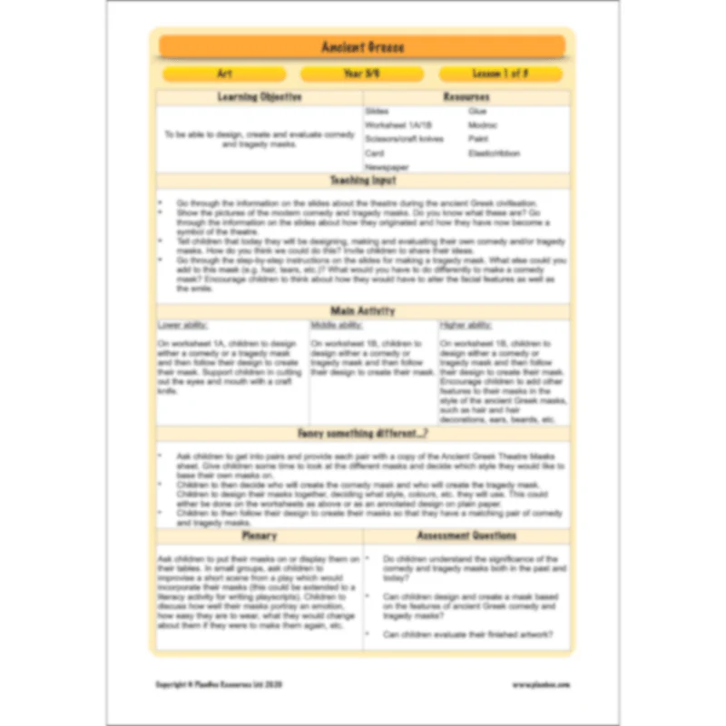 Ancient Greece Topic Enrichment Pack - Image 33