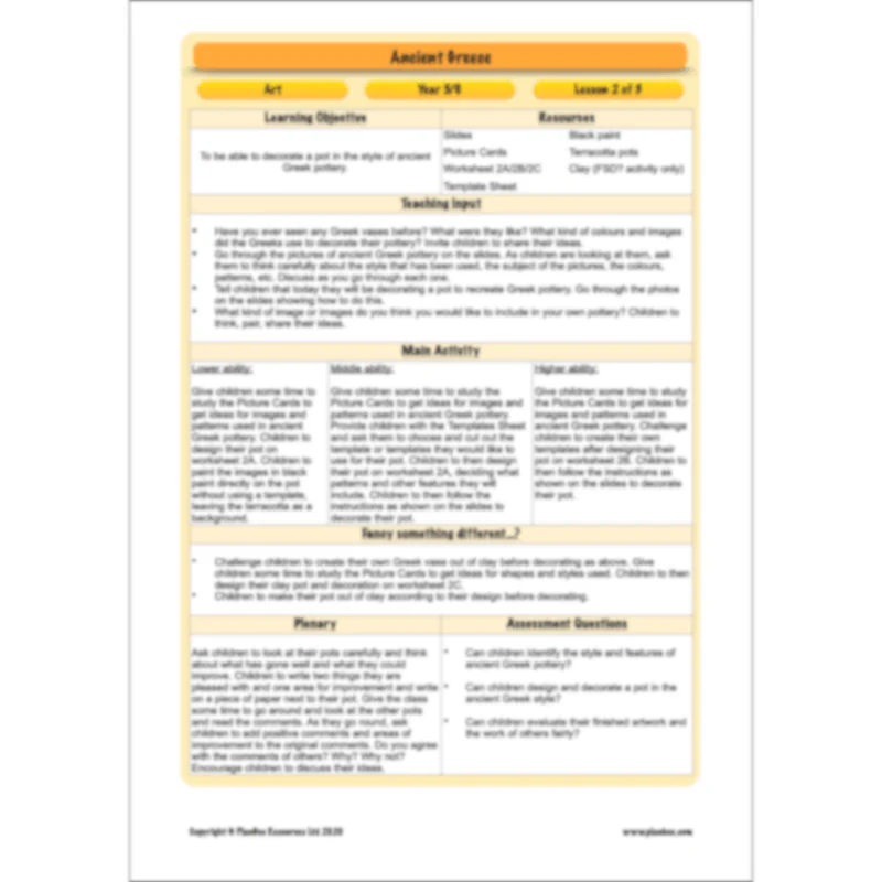 Ancient Greece Topic Enrichment Pack - Image 41