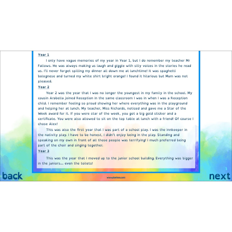 Autobiography KS2 - Image 46