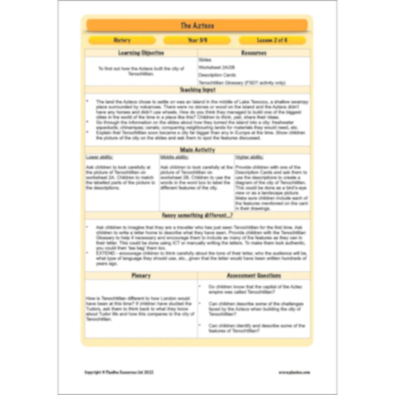 Aztecs KS2 - Image 22