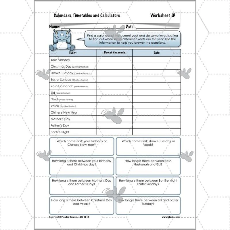 Calendars, Timetables and Calculators - Image 31