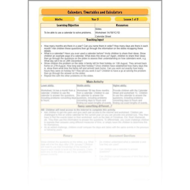 Calendars, Timetables and Calculators - Image 33