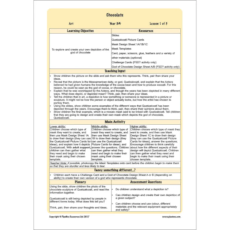 Chocolate Topic Enrichment Pack - Image 26
