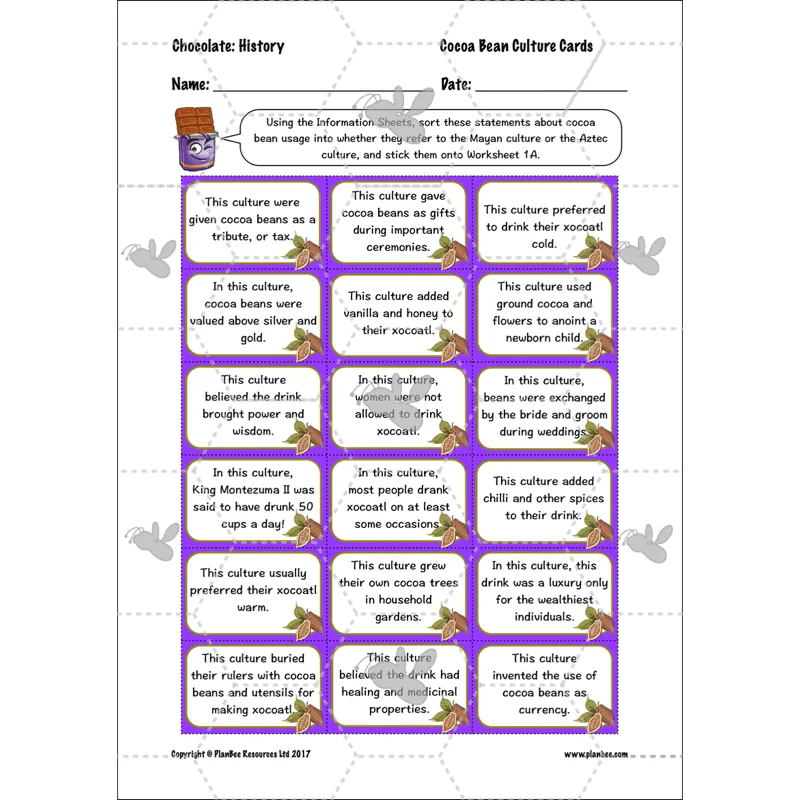 Chocolate Topic Enrichment Pack - Image 31