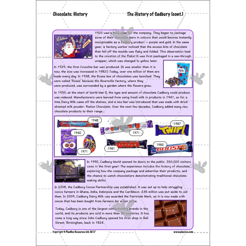 Chocolate Topic Enrichment Pack - Image 46