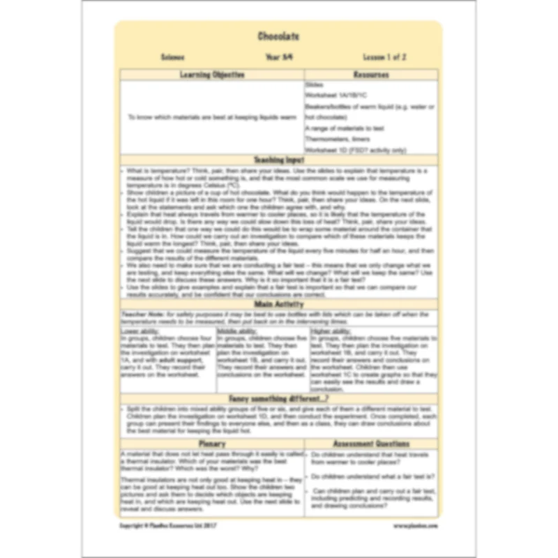 Chocolate Topic Enrichment Pack - Image 57
