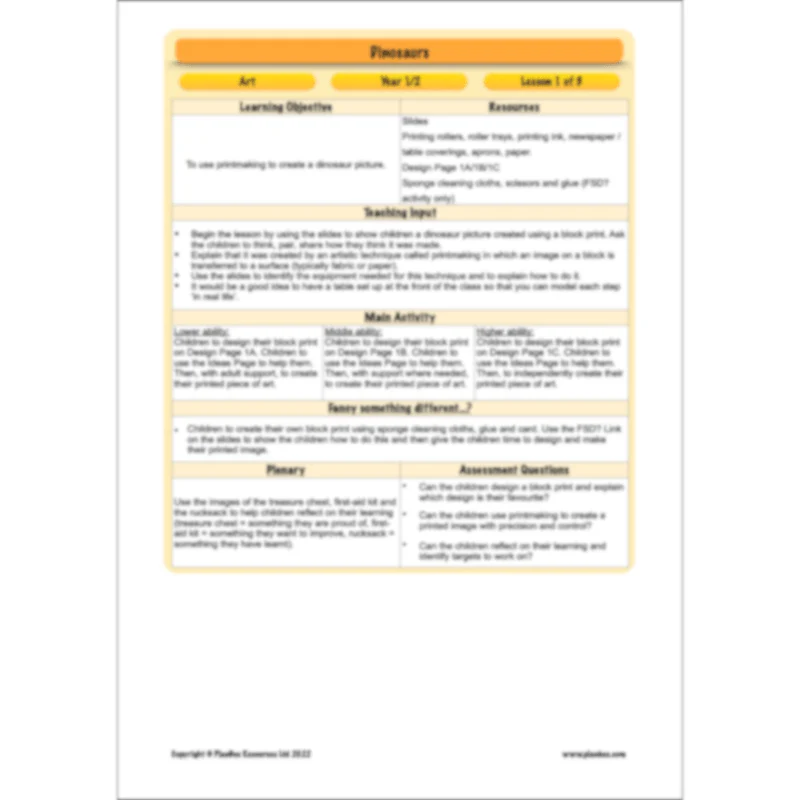 Dinosaurs KS1 Topic Enrichment Pack - Image 34