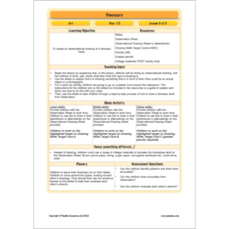 Dinosaurs KS1 Topic Enrichment Pack - Image 50