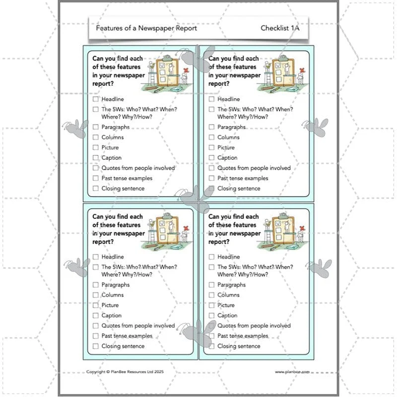 Features of a Newspaper Report KS2 - Image 8