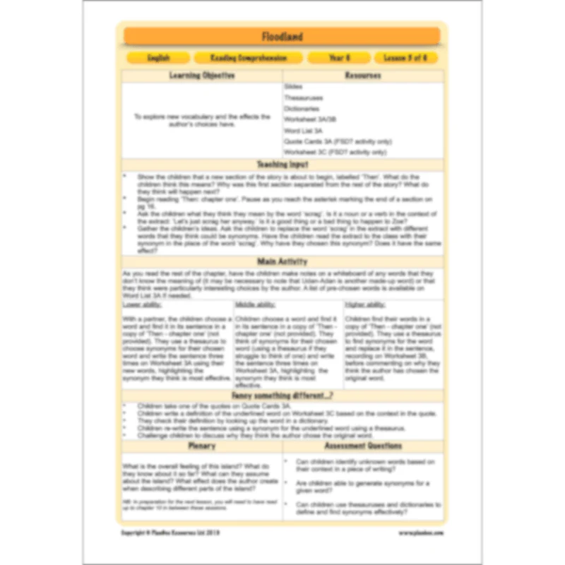 Floodland: Reading Comprehension - Image 46