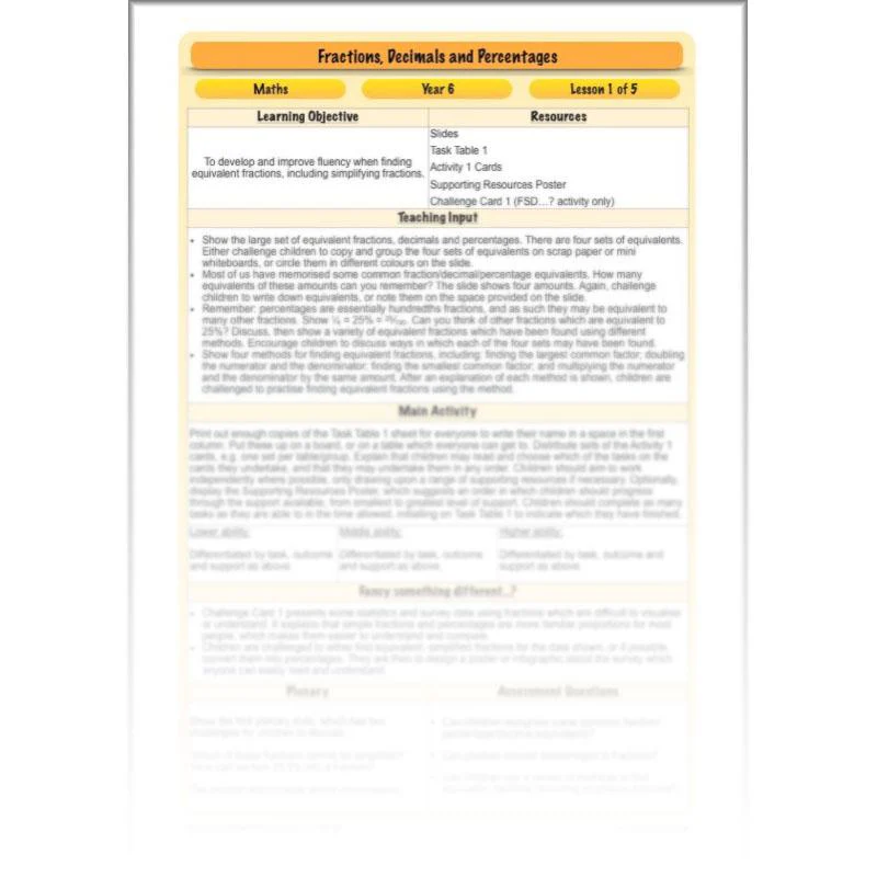 Fractions, Decimals and Percentages - Image 23
