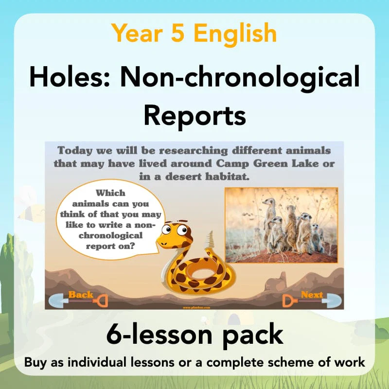 Holes: Non-chronological Reports