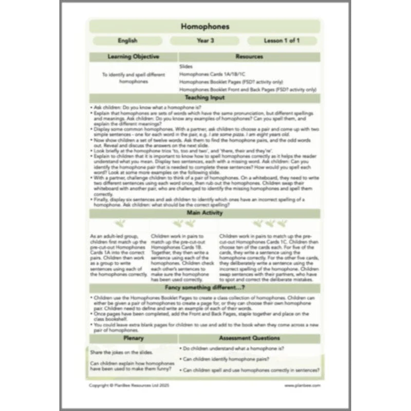Homophones KS2 - Image 10