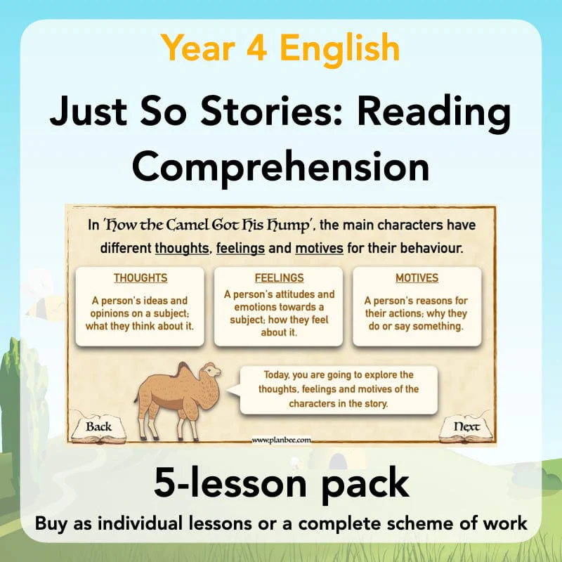 Just So Stories: Reading Comprehension