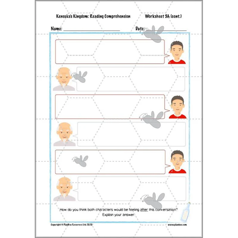 Kensuke's Kingdom: Reading Comprehension - Image 57