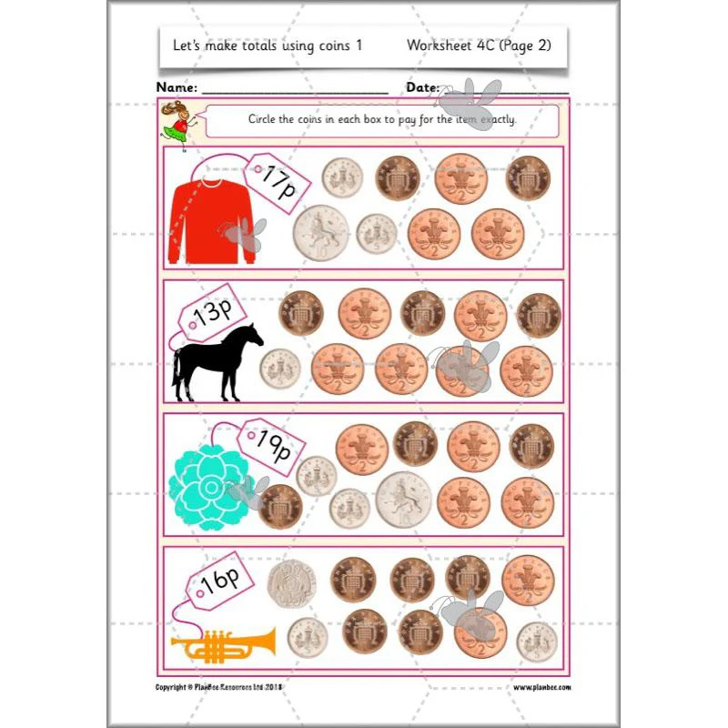 Let’s Make Totals Using Coins 1 - Image 48
