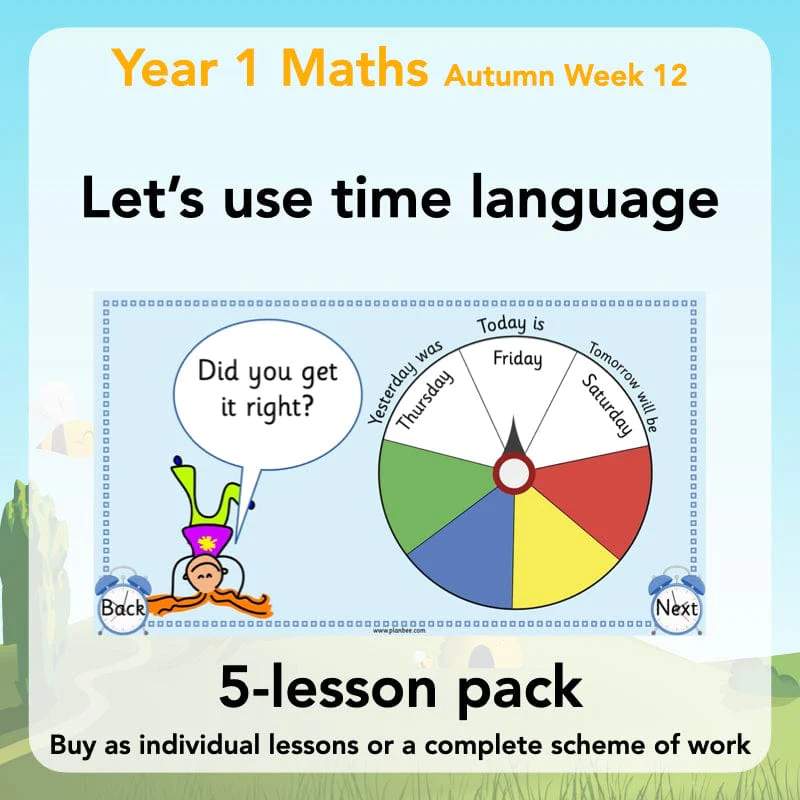 Let’s use time language