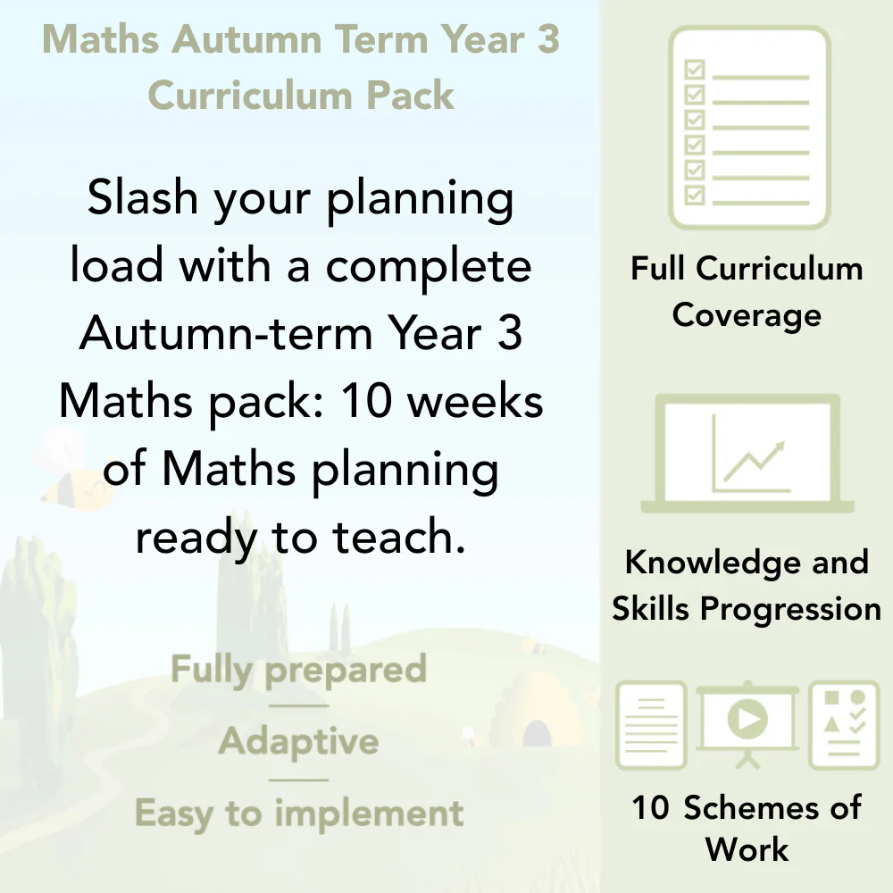 Maths Autumn Term Year 3 Curriculum Pack - Image 2