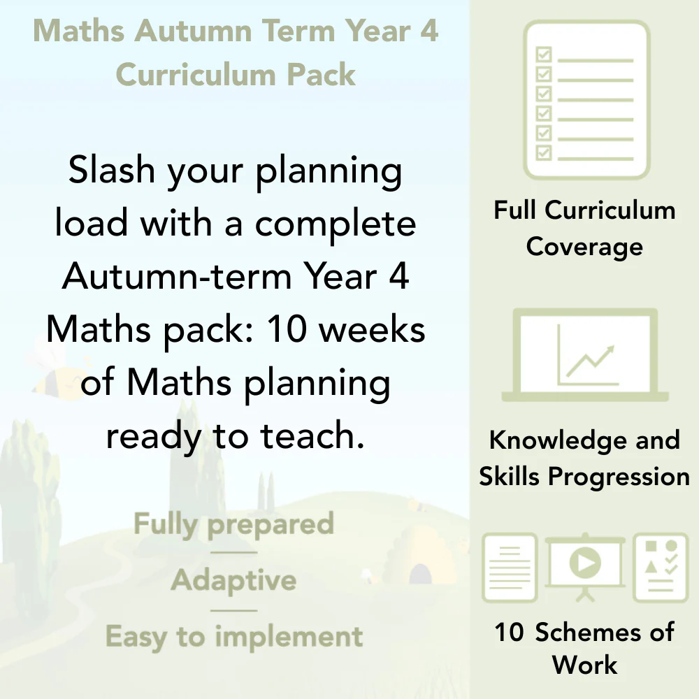 Maths Autumn Term Year 4 Curriculum Pack - Image 2
