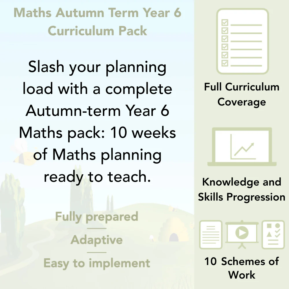 Maths Autumn Term Year 6 Curriculum Pack - Image 2