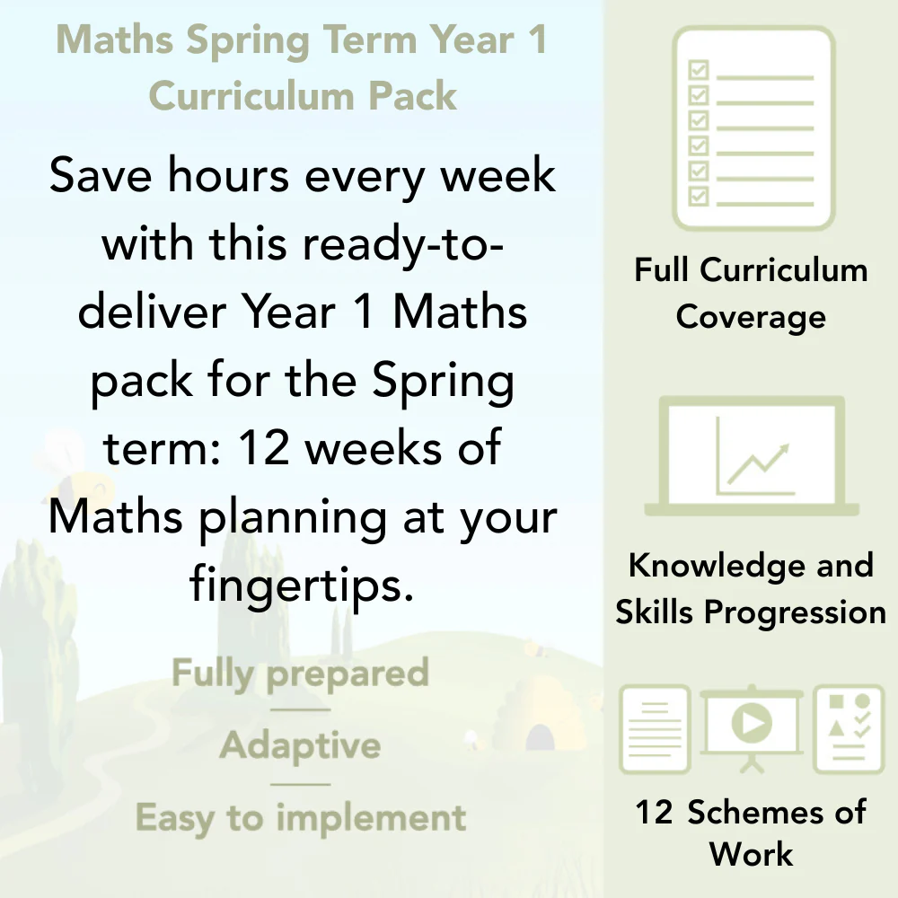 Maths Spring Term Year 1 Curriculum Pack - Image 2