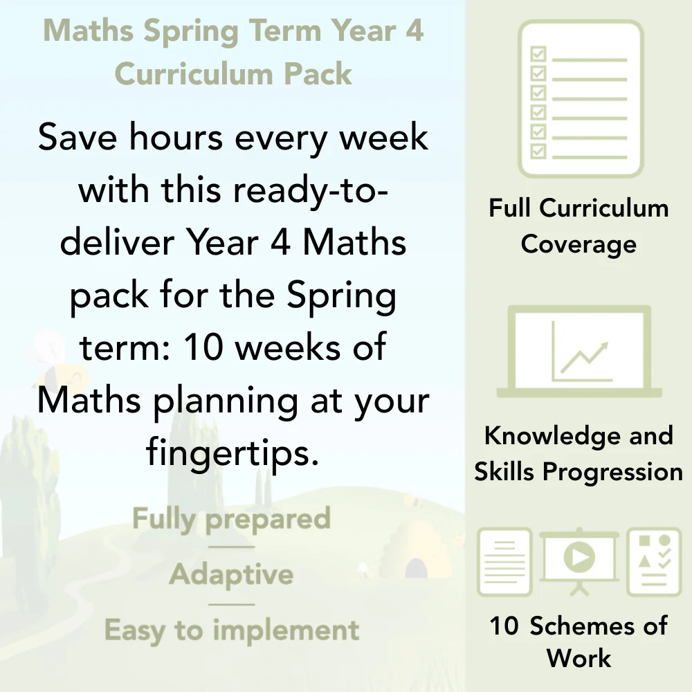 Maths Spring Term Year 4 Curriculum Pack - Image 2