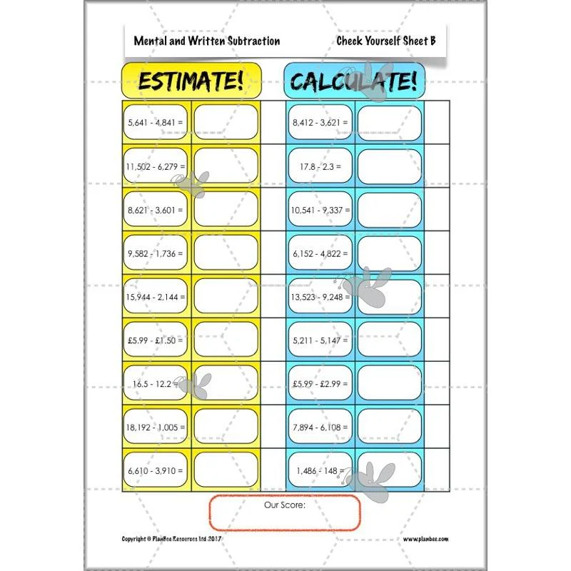 Mental and Written Subtraction - Image 14