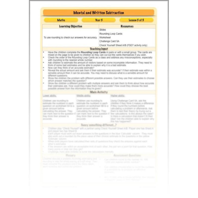 Mental and Written Subtraction - Image 16