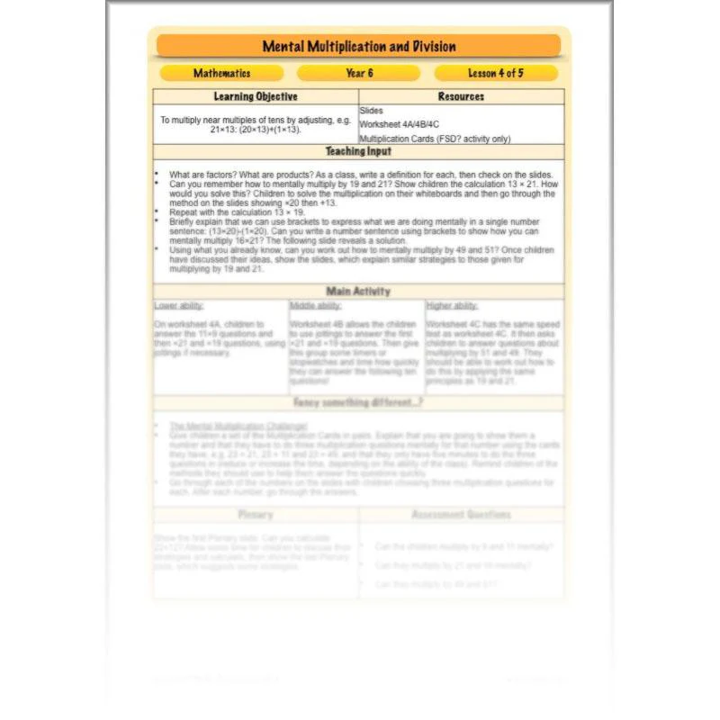 Mental Multiplication and Division - Image 22