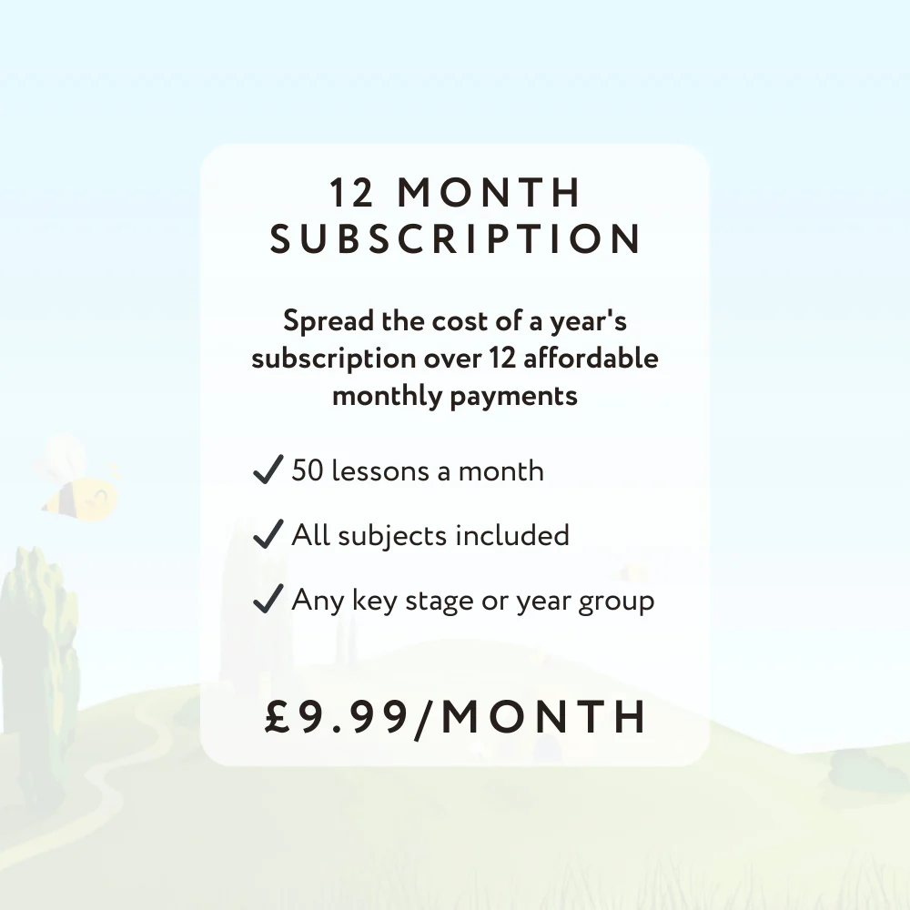 Monthly Subscription: 1 Year (12 Monthly Payments)