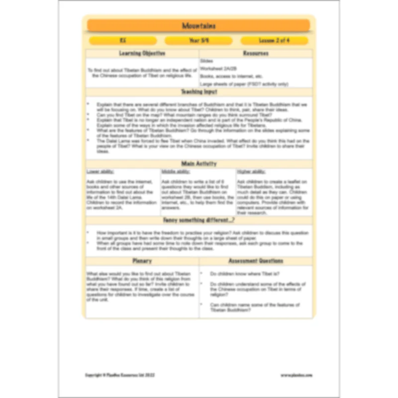 Mountains Topic Enrichment Pack - Image 65
