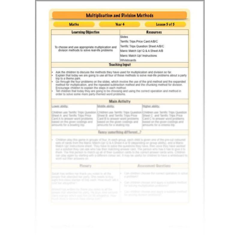 Multiplication and Division Methods - Image 21