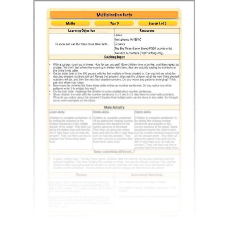Multiplication Facts - Image 14