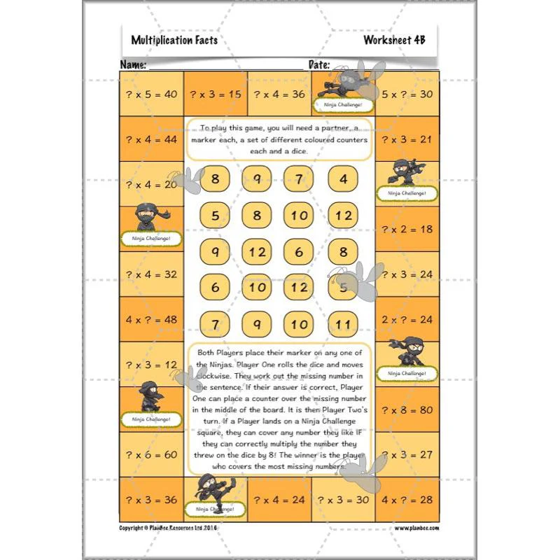 Multiplication Facts - Image 54