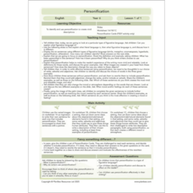 Personification KS2 - Image 11