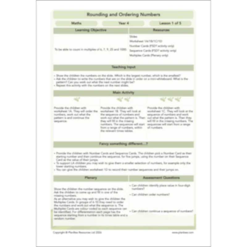 Rounding and Ordering Numbers - Image 18