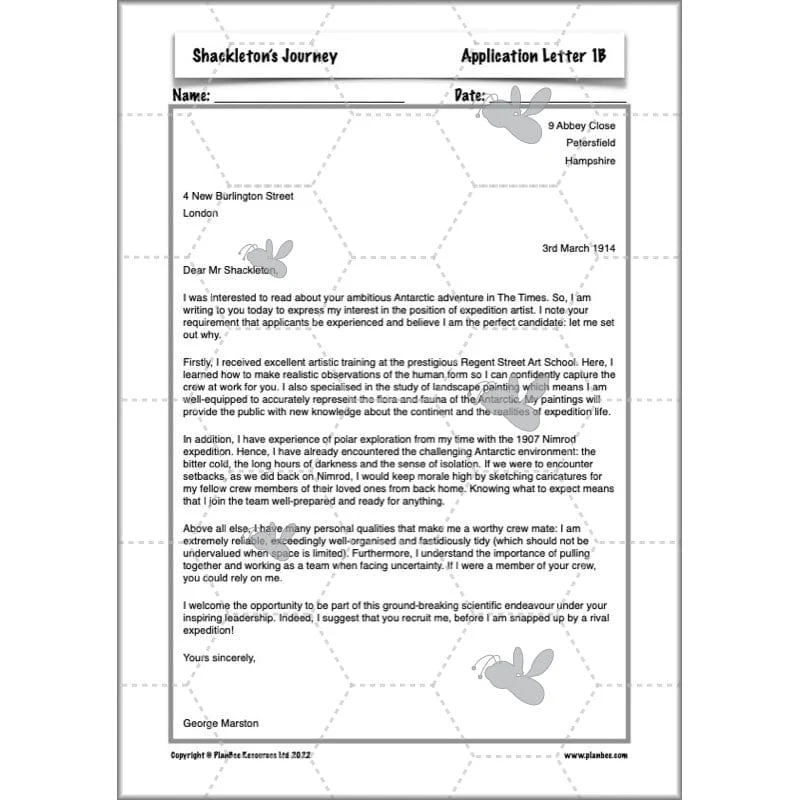Shackleton's Journey Letter Writing - Image 22