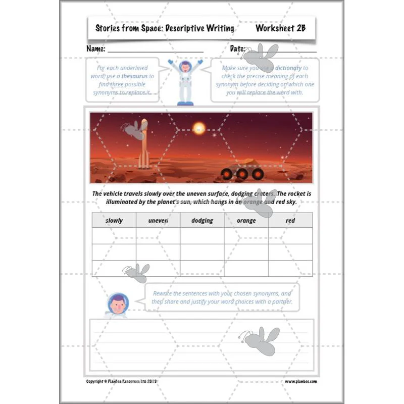 Stories from Space: Descriptive Writing - Image 30