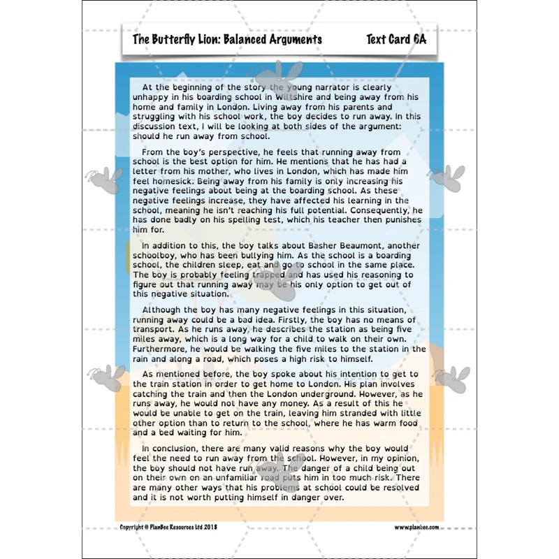 The Butterfly Lion: Balanced Arguments - Image 70