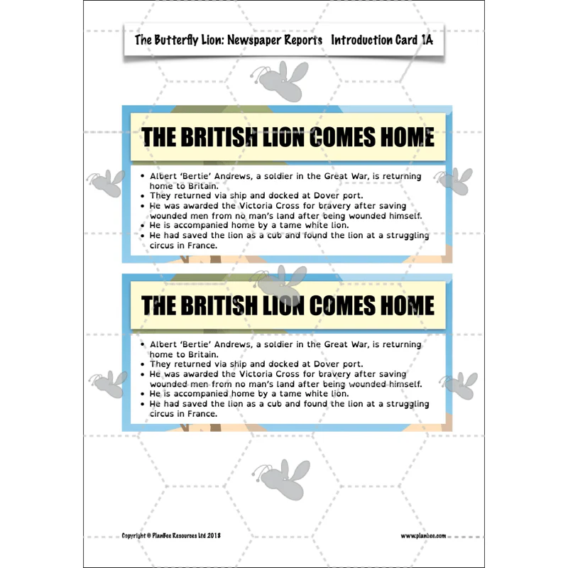 The Butterfly Lion: Newspaper Reports - Image 22