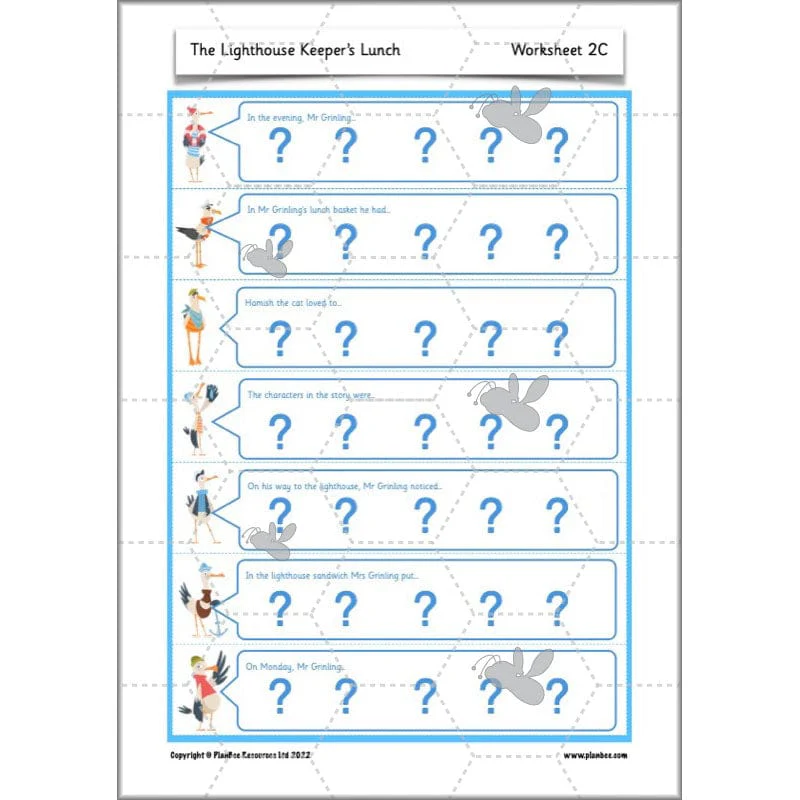 The Lighthouse Keeper's Lunch: Instructions - Image 10