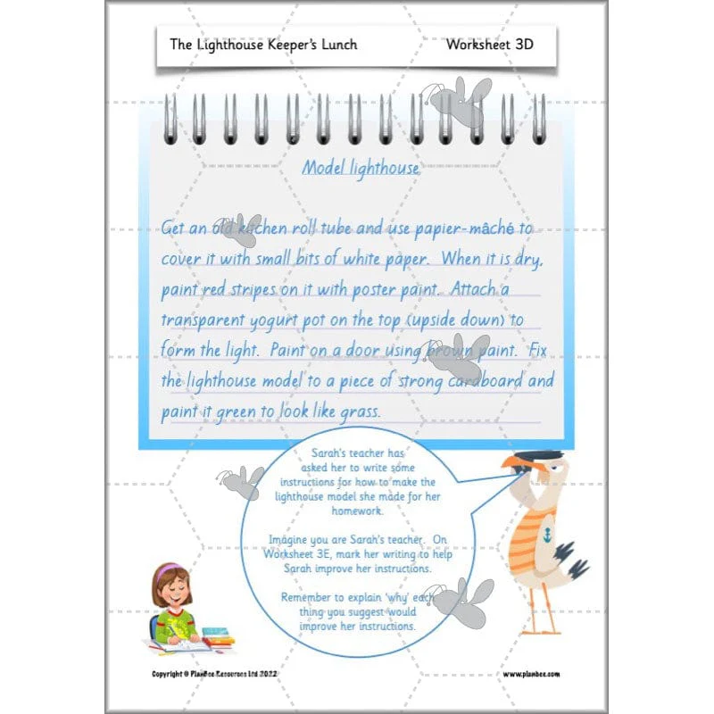 The Lighthouse Keeper's Lunch: Instructions - Image 11
