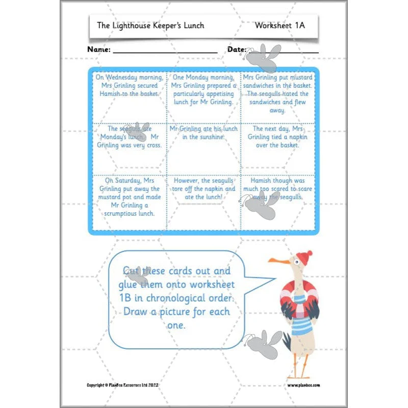 The Lighthouse Keeper's Lunch: Instructions - Image 22