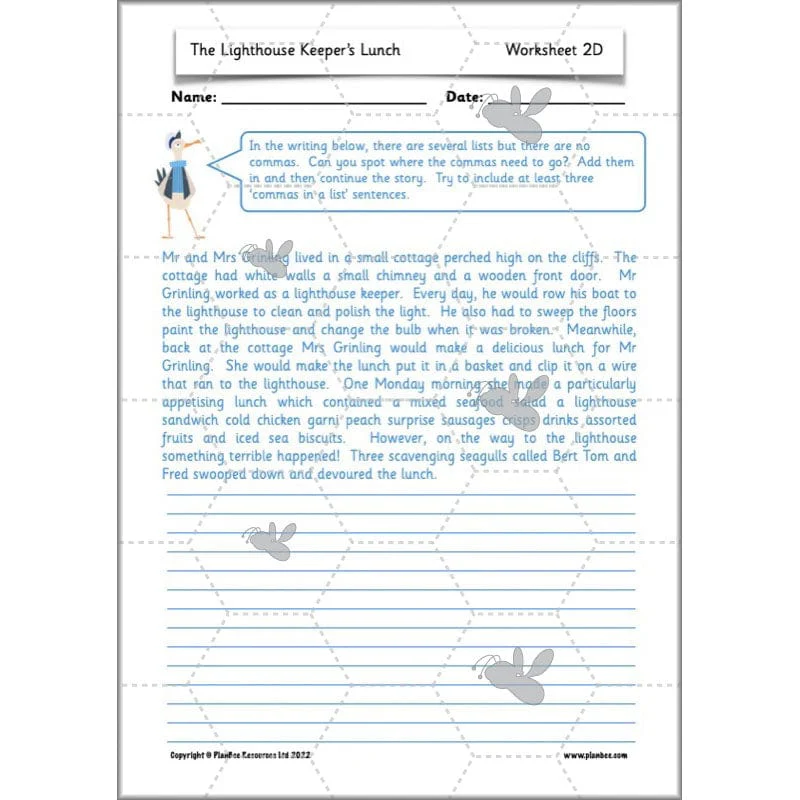 The Lighthouse Keeper's Lunch: Instructions - Image 32