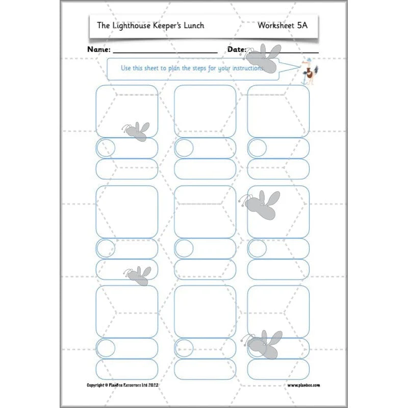 The Lighthouse Keeper's Lunch: Instructions - Image 55