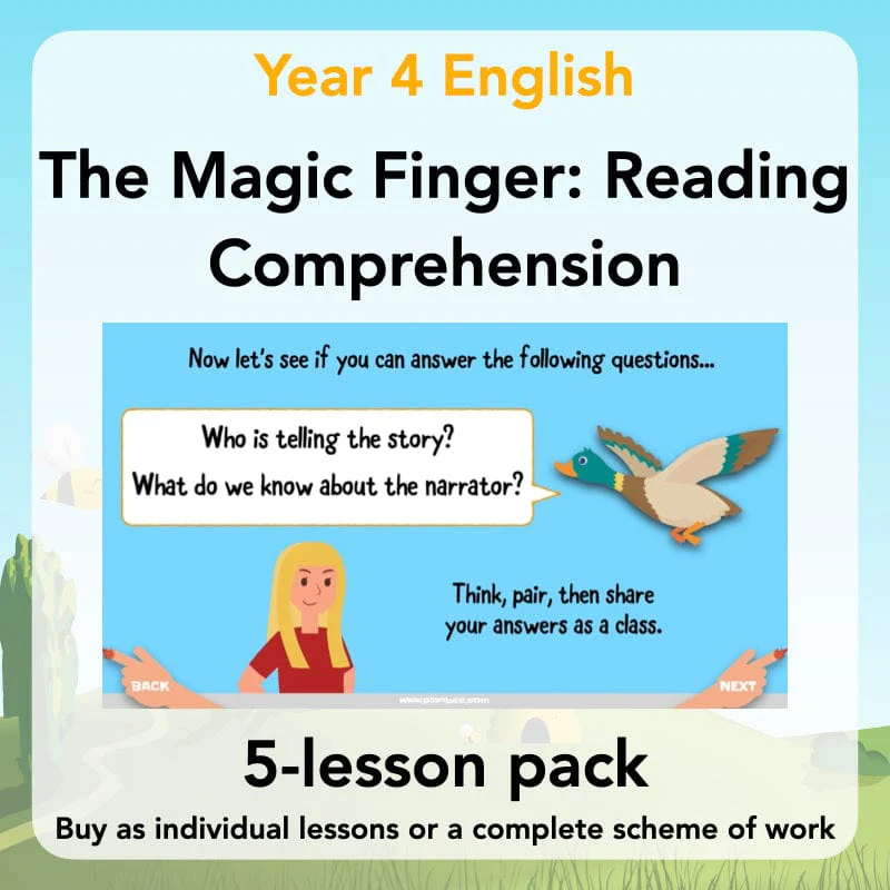 The Magic Finger: Reading Comprehension