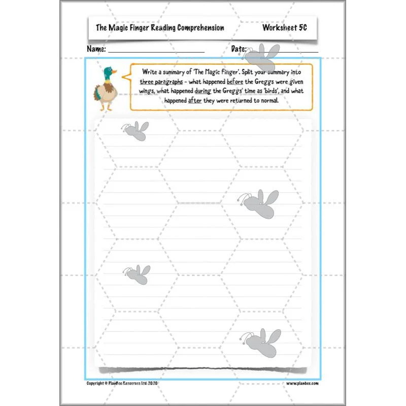 The Magic Finger: Reading Comprehension - Image 17