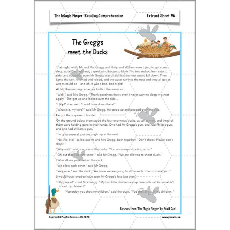 The Magic Finger: Reading Comprehension - Image 40